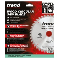 Trend Wood Cordless Circular Saw Blade - 190mm dia x 1.5 kerf x 30 bore 18T