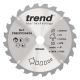 Trend Wood Mitre Saw Blade - 254mm dia x 3.0 kerf x 30 bore 24T