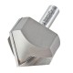 Trend 10/12x1/2TC Pro Chamfer V Groove Router Cutter 45 Deg x 51mm Dia x 1/2 Shank