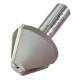 Trend 10/2x1/2TC Pro Mortar Groove Chamfer Router Cutter 60 Deg x 38mm Dia x 1/2 Shank