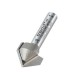Trend 11/32X1/4TC Pro Chamfer V Groove Router Cutter 45 Deg x 16mm Dia x 1/4 Shank