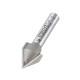 Trend 11/5X1/4TC Pro Chamfer V Groove Router Cutter 60 Deg x 12.7mm Dia x 1/4 Shank