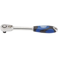 Draper Expert 60 Tooth Micro Head Reversible Soft Grip Ratchet, 1/2\" Square Drive - 26516