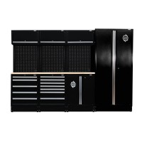 BUNKER Modular Storage Combo with Hardwood Worktop (15 Piece) - 27203