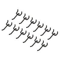 BUNKER Single Storage Hooks for Pegboard (Pack of 12) - 31681
