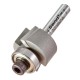 Trend 46/44x1/4TC Pro Guided Rebate Router Cutter 24mm dia x 12.7mm cut x 1/4 shank