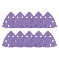 TREND AB/OSC/120A - Aluminium Oxide Delta Sanding Sheet 120 Grit 93mm 10pc