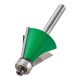 Trend C138BX1/4TC CraftPro Guided Bevel Router Cutter 67.5 Deg x 22mm Cut x 1/4 Shank