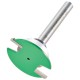 Trend C210AX1/4TC CraftPro Guided Weatherseal Groover Router Cutter 2mm Cut x 34mm Dia x 1/4 Shank