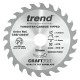 Trend CraftPro Thin Kerf Cordless Saw Blade - 120mm dia x 1.8 kerf x 20 bore 24T