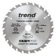 Trend CraftPro Thin Kerf Cordless Saw Blade - 165mm dia x 1.5 kerf x 20 bore 24T