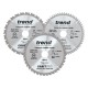 Trend CraftPro Triple Pack Mixed Saw Blade - 190mm dia x 2.6 kerf x 30 bore 24T 40T 60T