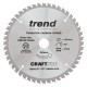 Trend CraftPro Aluminium / Plastic Saw Blade - 165mm dia x 2 kerf x 20 bore 48T