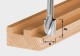 Festool 490977 Spiral Groove Cutter - 10mm Cut x 4mm Dia x 8mm Shank HW