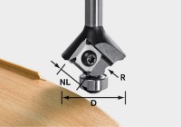 Festool Roundover Router Cutters with Reversible Blades