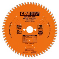 CMT Industrial Dry Cutter Saw Blade 165mm dia x 1.6 kerf x 20 bore Z60 8FWF