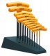 BONDHUS HTX10/S T-Handle Hex Driver Set + Stand - 10 pcs - 3/32"-3/8", 13390