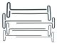 BONDHUS LTX80P-9 T-Handle Loop Hex Driver Set L9" - 8 pcs - 3/32"-1/4", 15532