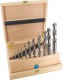 Famag 1591 Brad point drill bit HSS Set of 11 pcs � 3-16 mm in Wooden Case