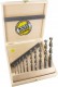 Famag 1594 Brad point drill bit HSS-G Set of 10 pcs � 3 4 5 6 8 10 12 13 14 16 mm in Wooden Case