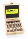 Famag Machine countersink with Pointed Angle 90� HSS Set of 5pcs � 10 - 25 mm in Wooden Case