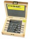 Famag Twist Drill Short Version HSS-G 9 pcs �3-10 mm plus Bitholder in Wooden Case