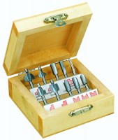 Proxxon 10pc HSS Wood Router Cutter Set - 29020
