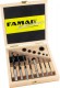 Famag 3500 Brad point drill bit CV steel Set of 15 pcs � 3-10 mm inc Accessories in Wooden Case