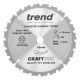 Trend CraftPro Crosscut Wood Mitre Saw Blade - 184mm dia x 1.6 kerf x 16 bore 24T