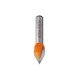 CMT Laser Point Router Bits 60� - 12.7 dia x 10mm cut x 1/4 shank