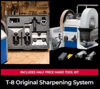 Tormek T-8 Wetstone Grinder System and Handtool Kit HTK-806 