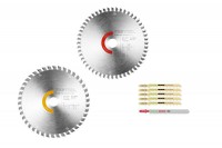 Festool 578562 2pk Saw Blade Set - 160 dia x 1.8 kerf x 20 bore + 6 Jigsaw Blades