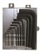 BONDHUS MHLX15MS Hex Allen Key Set in Box - 15 pcs - 0.71mm-17mm, 12394