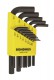 BONDHUS HLX13S Hex Allen Key Set - 13 pcs - 0.050"-3/8", 12237