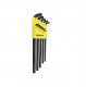 BONDHUS SDBLX13XL Stubby Double Ball End Hex Allen Key Set - 13 pcs - 0.050"-3/8", 67037