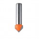CMT V-Grooving Router Bits (90�) - 19 dia x 16mm cut x 1/2 shank