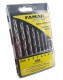 Famag 1591 Brad point drill bit HSS Set of 8 pcs � 3 4 5 6 7 8 9 10 mm