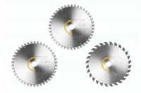 Festool 578566 3pk Saw Blade Set Wood Universal + Fine Cut - 168 dia x 1.8 kerf x 20 bore