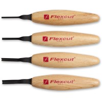 Flexcut 4 Piece Deep U Gouge Micro Carving Tool Set - MT500