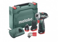 Metabo PowerMaxx BS Quick BL Cordless Drill Screwdriver 12V, 2 x Batteries, Charger in Case