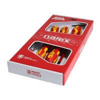 Narex 6 Piece Screwdriver Set Mixed Heads with Voltage Tester - S Line Elekro Slim - 855110