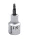 Proxxon 1/2" Drive Socket with Torx Bit - T20 x 55mm - 23488