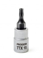 Proxxon 1/4\" Drive Socket with Torx Bit - TX15 - 23756