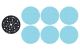 Trend Professional Mesh Sanding Disc and Pad Saver, 150mm Diameter, 6 x Mixed Grits - AB/150/M7/P