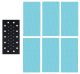 Trend Professional Mesh Half Sheet Sanding Pad with Pad Saver, 115 x 230mm, 6 x Mixed Grits - AB/HLF/M7/P
