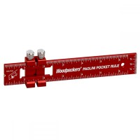 Woodpeckers PAOLINI Pocket Rule - 150mm Aluminium - PPR-150-19