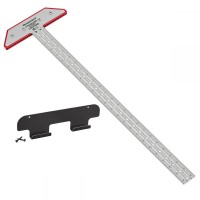 Woodpeckers Stainless Steel Blade T-Square - 24\" With Rack-It - SS-TS-24